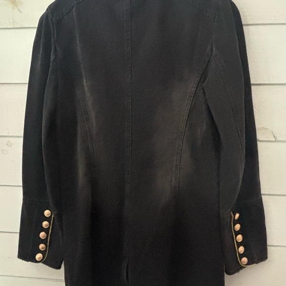Indigo Thread Co Jacket S Black Denim
Gold Buttons Military. Medium - Picture 8 of 11